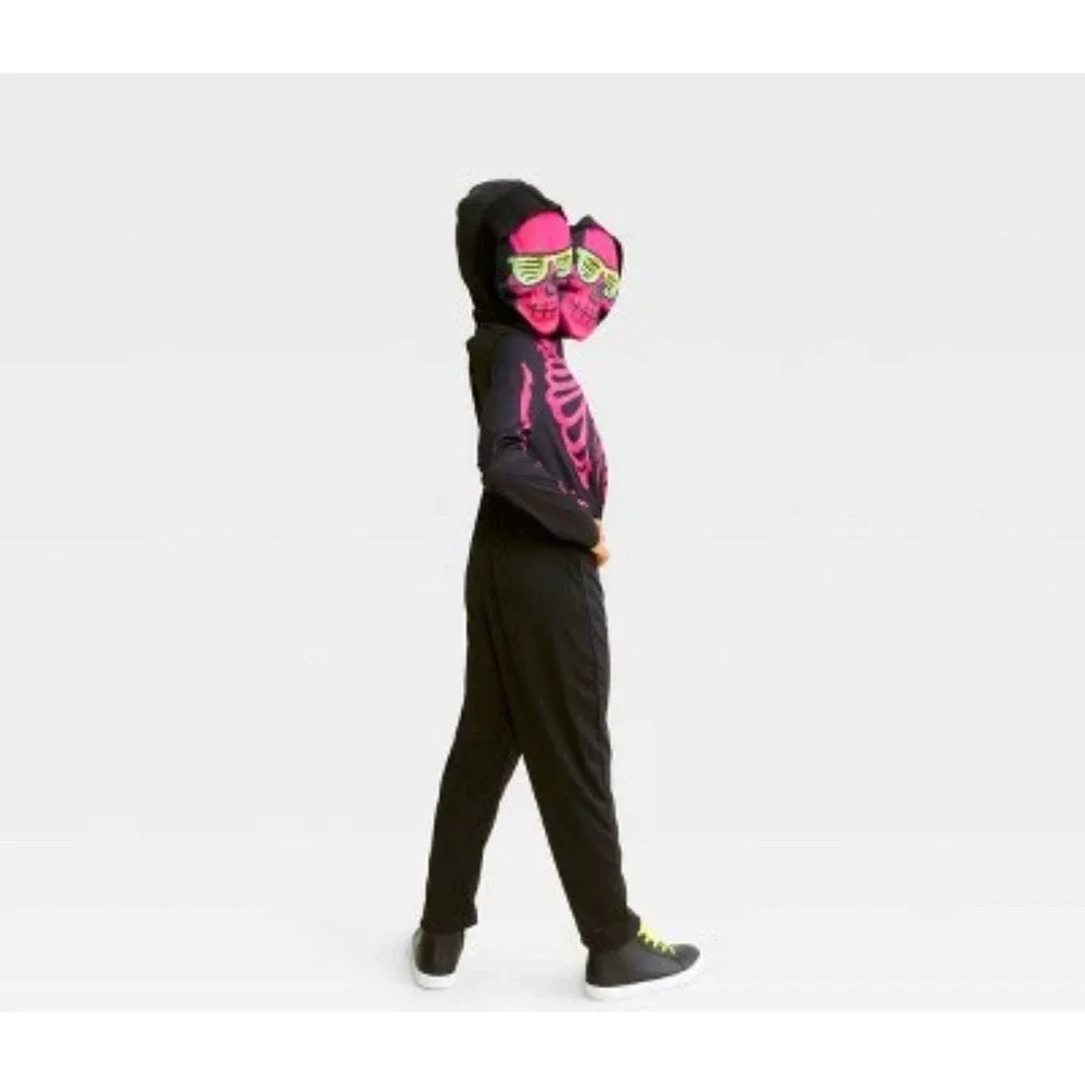 Stuffable Two-Headed Skeleton Kid's Halloween Costume 10-12 Large Hyde And Eek‎